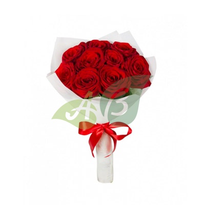 Букет красных роз Ред Наоми с высотой стебля 60 см