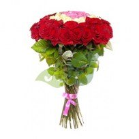 Букет из 51 розы разного цвета