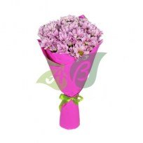 Букет розовых хризантем Нежная улыбка