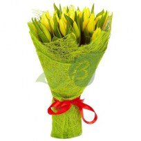 Букет желтых тюльпанов Брызги янтаря